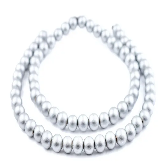 The Bead Chest Natural 12mm Wooden Beads in Silver for Jewelry Making &ndash; Round Loose Wood Spacer Beads I Approximately 35 Beads {3}