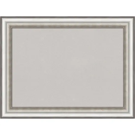 Salon Silver Framed Corkboard, Grey Cork {1}