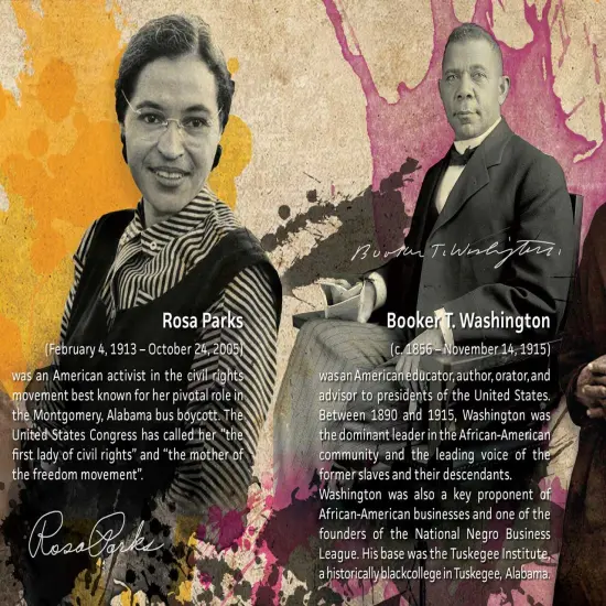 Famous Black History People Poster Series 01, 24"x18", Unframed {3}