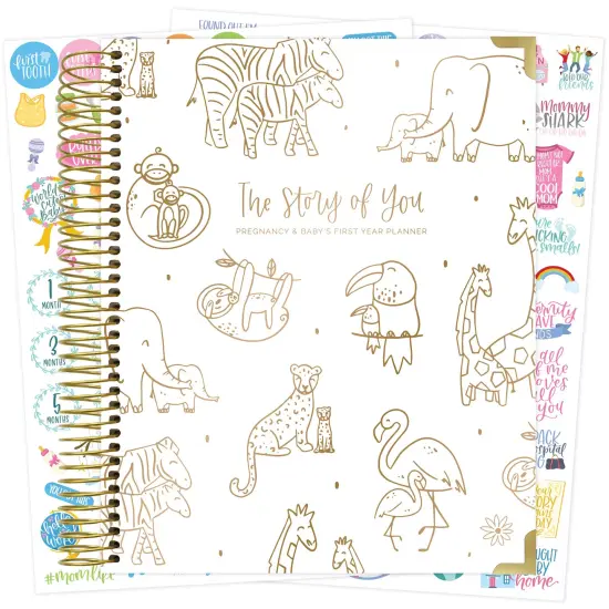 bloom daily planners Pregnancy & Baby's First Year Planner & Calendar, 9" x 10", The Story of You {1}