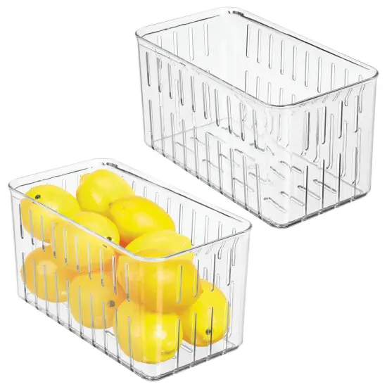mDesign Plastic Food Cabinet Storage Organizer Container Bin {1}