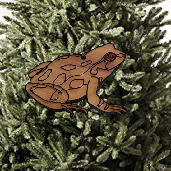 Frog - Cedar Ornament {2}