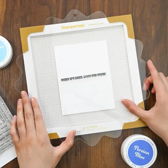 Stampwheel - Square Grid Flip Plate {5}