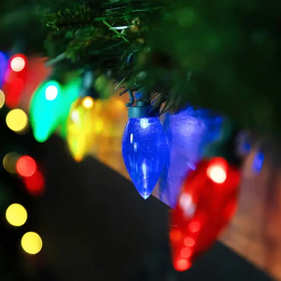 Northlight LED C9 Christmas Lights - Multi-color - 16' Green Wire - 25ct {3}