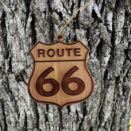 Route 66 - Cedar Ornament {1}