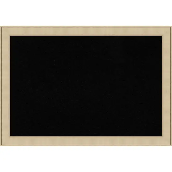 Classic Honey Silver Framed Corkboard, Black Cork {1}