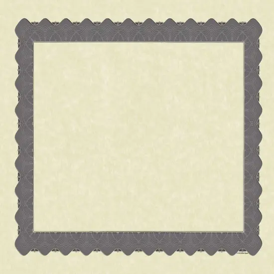 Great Papers! Parchment Certificates with Metallic Border, Silver Border, 8.5" x 11", Printer Compatible, 100 Count {1}