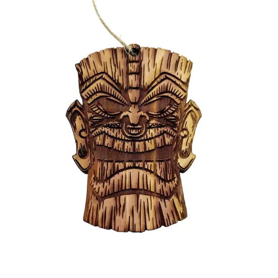 Tiki - Cedar Ornament {3}