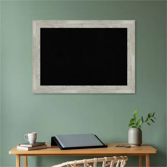 Dove Greywash Framed Corkboard, Black Cork {5}
