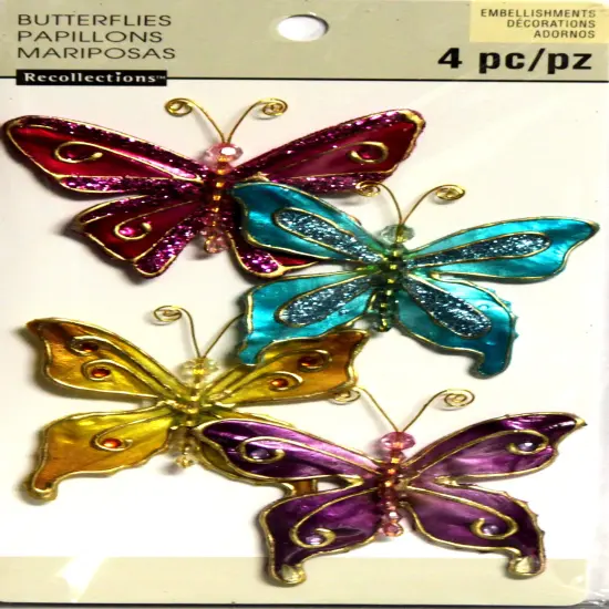 Recollections Butterflies Dimensional Sticker Embellishments {1}