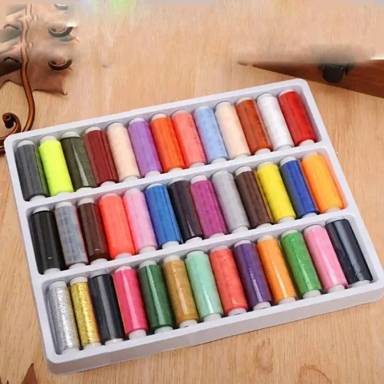 39PCS/Set Assorted Colorful Polyester Sewing Thread Spools {2}