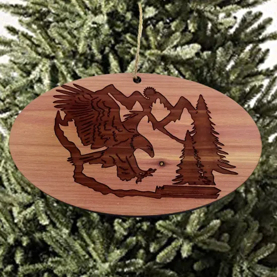 Eagle Mountain - Cedar Ornament {4}