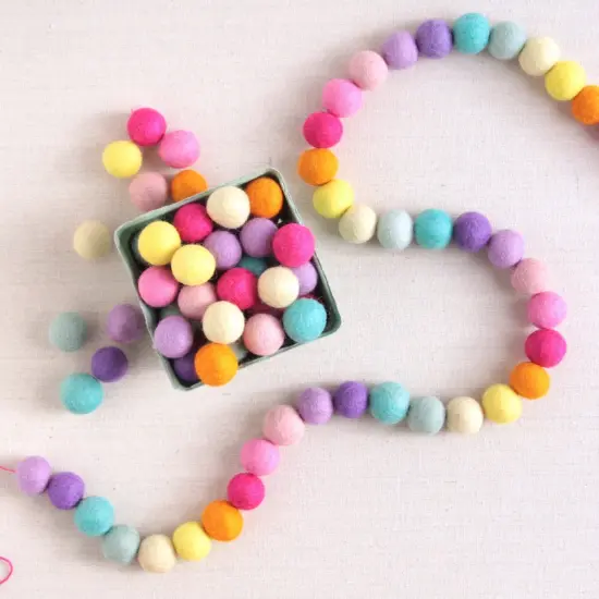 Felt Balls, Pot of Gold Pom-poms {5}