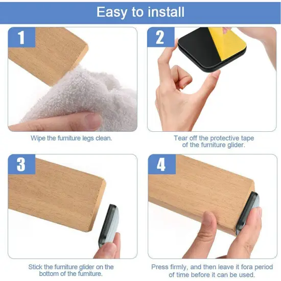 Kitcheniva Square Floor Protectors Furniture Leg Feet Pads 20-40Pcs {4}