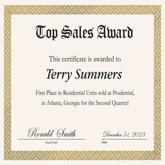 Great Papers! Certificates with Gold Foil, Braided on Ivory Certificate, 8.5" x 11", Printer Compatible, 15 Count {2}