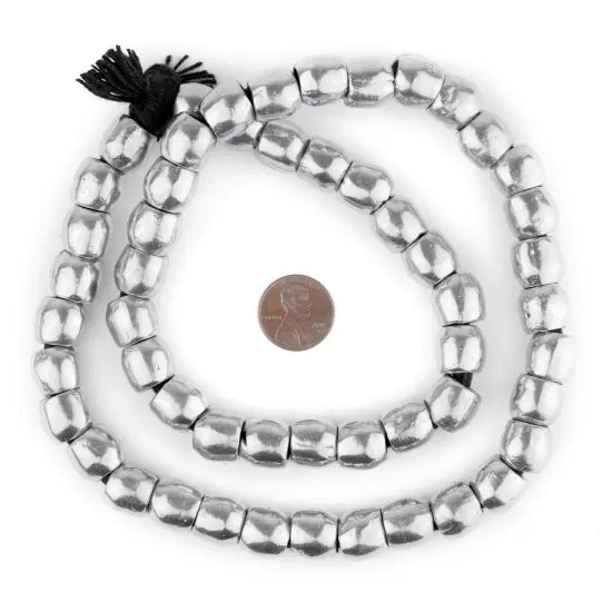 The Bead Chest Aluminum Mursi Ring Beads (12mm): Tribal Metal Spacers {2}