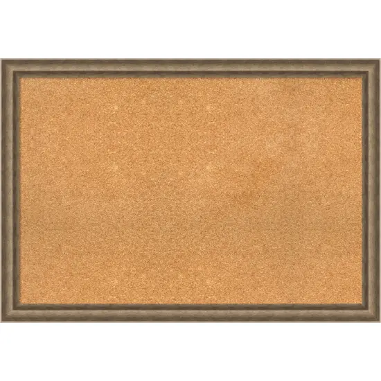 Angled Wood Framed Corkboard, Natural Cork Bronze {1}