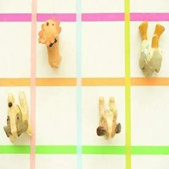 10 Pcs Writable Rolls Paper Washi Masking Tape Rainbow Sticky Adhesive {2}