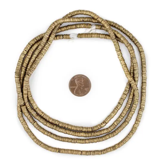 The Bead Chest Brass Interlocking Crisp Beads (4mm) {2}