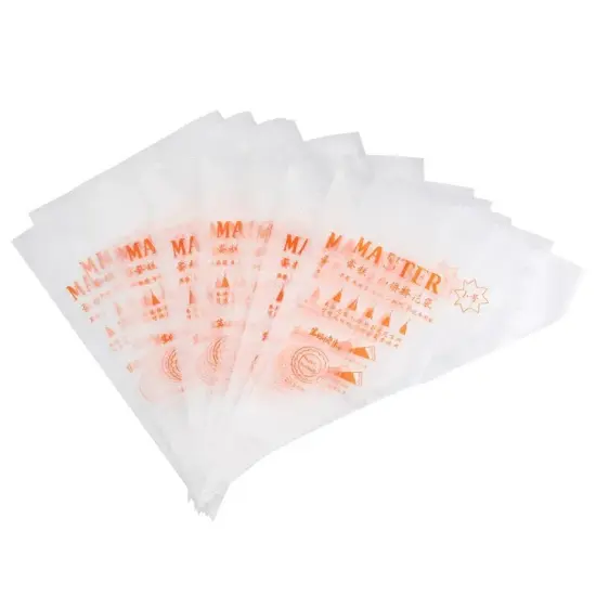 100/200 Disposable Piping Bag Icing Fondant Cake Cream Decorating Pastry Tip {2}