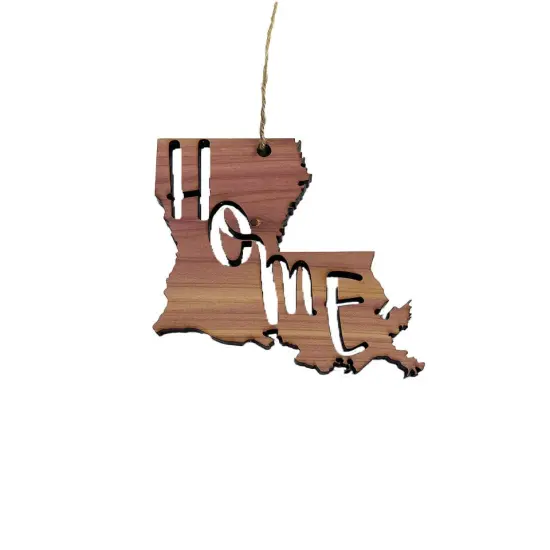 State Home Louisiana - Cedar Ornament {4}