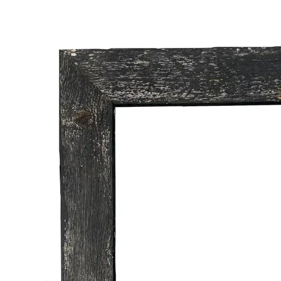 Rustic Farmhouse Standard 6 in. x 6 in. Tabletop Reclaimed Wood Picture Frame Black {2}