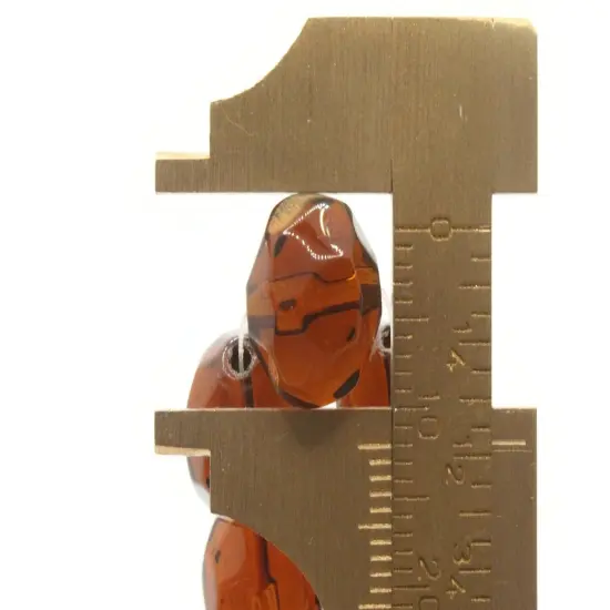 28 12mm Brown Faceted Round Glass Beads {5}