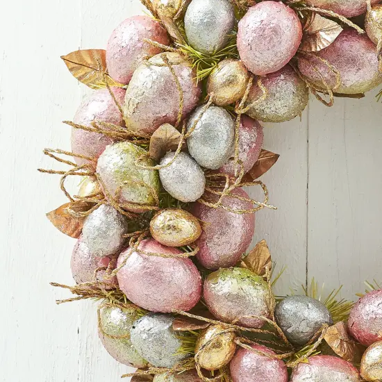 Capiz Easter Egg Wreath {2}