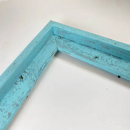 Rustic Farmhouse Signature Series Reclaimed Wood Picture Frame Blue {3}