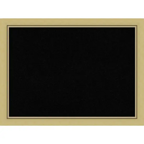 Landon Gold Narrow Framed Corkboard, Black Cork {1}