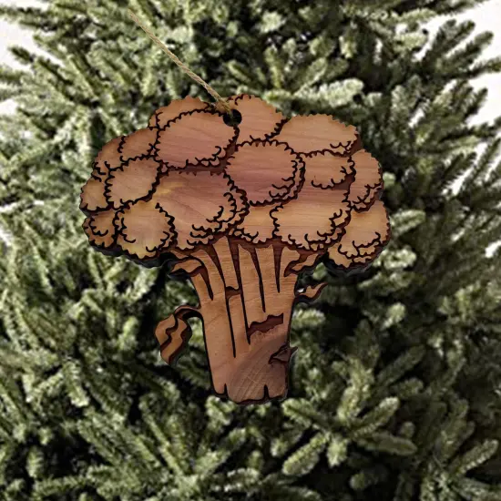 Broccoli - Cedar Ornament {2}
