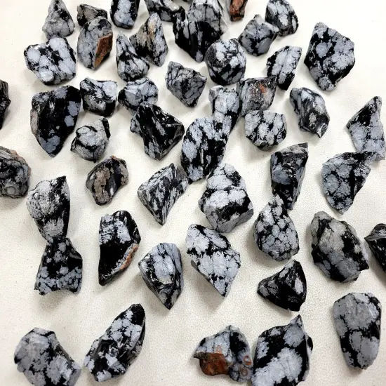 Snowflake Obsidian from Mexico - Bulk Rough Stones {6}