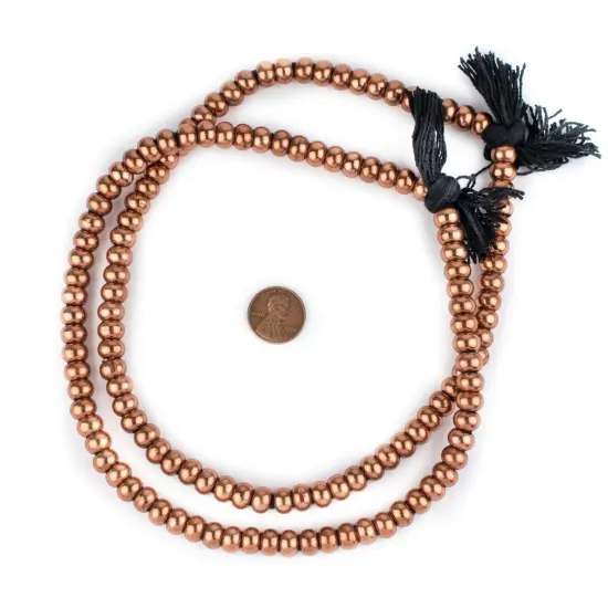 The Bead Chest Copper Padre Beads 9mm, Full Strand of Quality Metal Spacers for DIY Jewelry Design {2}