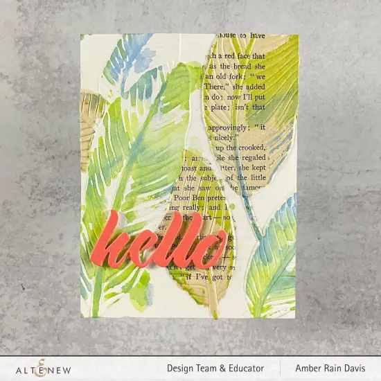 Banana Leaves 3D Embossing Folder {2}