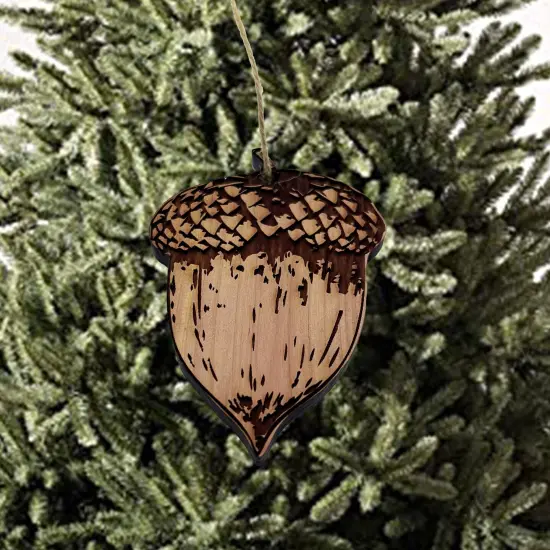 Acorn - Cedar Ornament {3}