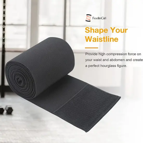 Waist Trainer for Women Bandage Wrap Sauna Belt Long Torso Tummy Wraps Belly Body Shaper Waist Trimmer Belt {7}