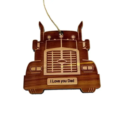 Diesel I Love you Dad - Cedar Ornament {1}