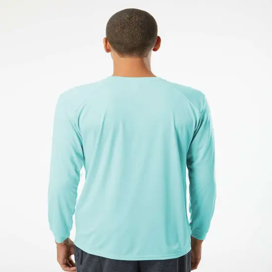 "Paragon&reg; Classic Fit Performance Crewneck Long Sleeve Tee Blue mist {4}