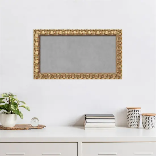 Magnetic Boards, Home Office Boards (27x15 in.) Florentine Gold Framed Organization Boards {5}