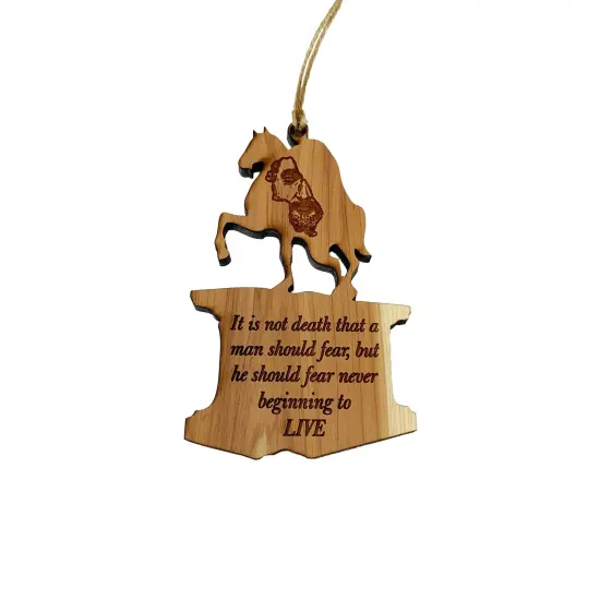 It is not Death a Man should Fear Marcus Aurelius CEDAR Ornament {1}