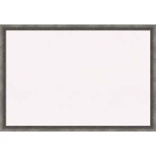 Burnished Concrete Narrow Wood Framed Corkboard, White Cork {1}
