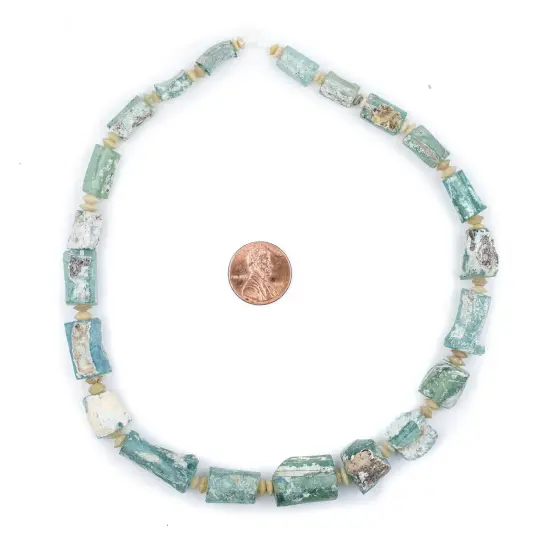 The Bead Chest Pastel Roman Glass Beads, Genuine Glass Found in Afghanistan, Matte Glass Beads for Jewelry Making {2}