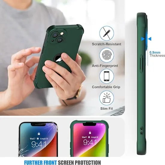ORETECH iPhone 14 Plus & 15 Plus Cellphone Case-Green {2}