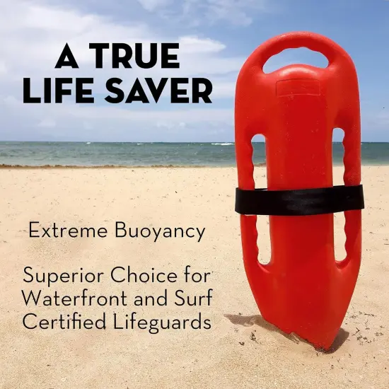 Lifeguard Float | Professional Rescue Can | Open Water Swim Buoy | Lifeguard Rescue Can Red Ruby {3}