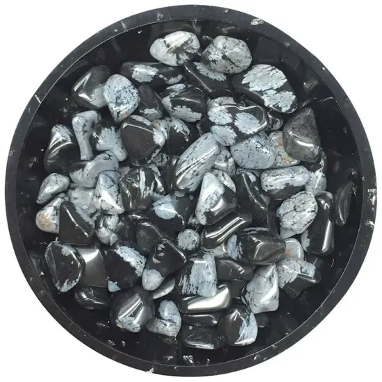 Snowflake Obsidian Mini Crystal Chips &ndash; Size 2 {1}