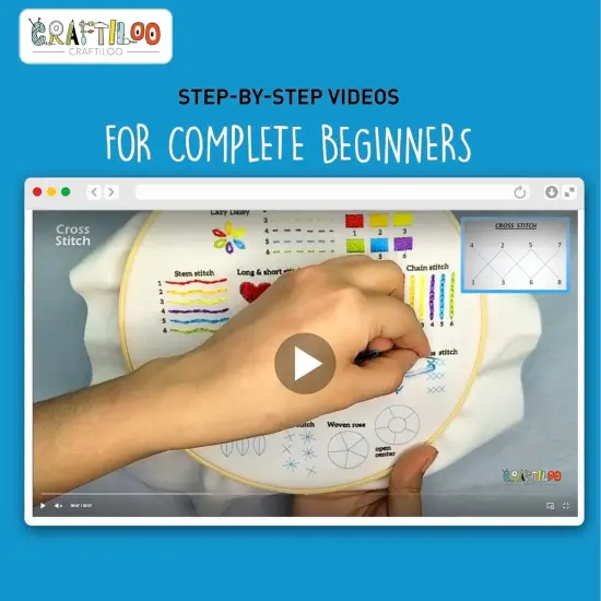 Embroidery Kit for Beginners Cross Stitch Kits for Beginners Needlepoint Kits for Adults Embroidery Kits for Adults Cross Stitch Kit Beginner Embroidery Kit for Adults Heart {4}