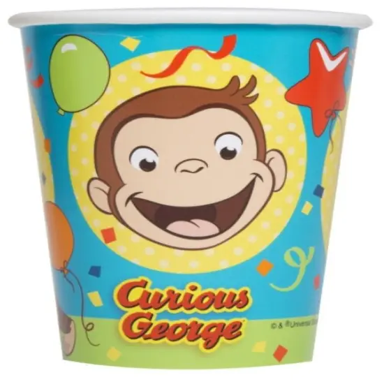 Curious George 9oz Paper Cups, 8ct {1}