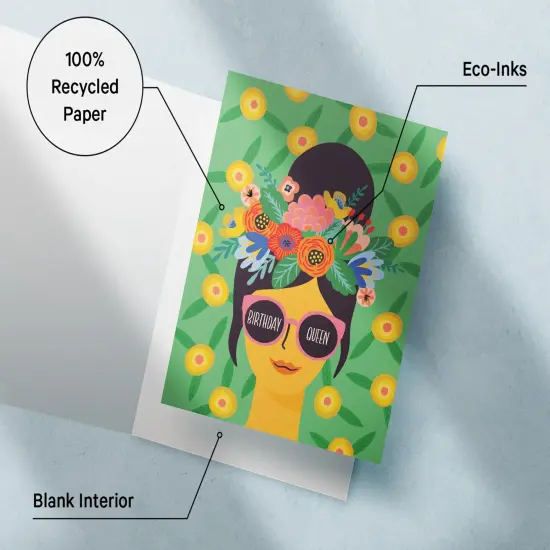 Twigs Paper Birthday Card Assortment - 12 Set Variety Designs Birthday Cards with Envelopes, Happy Birthday Greeting Cards, Blank Space Note Card for Gift Greetings, Made in USA - 5.5 x 4.25 Inch Size {5}