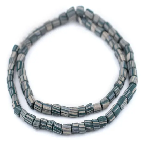 The Bead Chest Ancient-Style Teal Java Gooseberry Beads (6-8mm) {3}