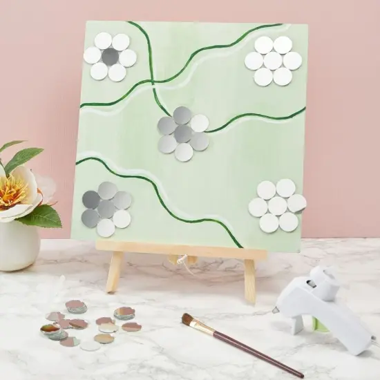 120 Pack Small Round Mirrors for Crafts, 1 Inch Glass Tile Circles {2}